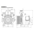 Moteur synchrone de Xinda pour pièces de rechange de porte d&#39;ascenseur Moteur d&#39;ascenseur sans engrenage